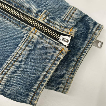 DIESEL ディーゼル インディゴ D-LORY USED加工 ジップデザイン デニムジャケット ジャケット