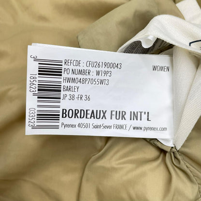 PYRENEX ピレネックス ベージュ ピレネックス BORDEAUX FUR INT'L ダウンジャケット ジャケット