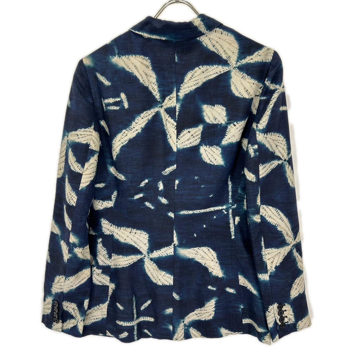 RalphLauren PURPLE LABEL ラルフローレン パープルレーベル ネイビー 総柄 シルク100 2Bテーラードジャケット ジャケット