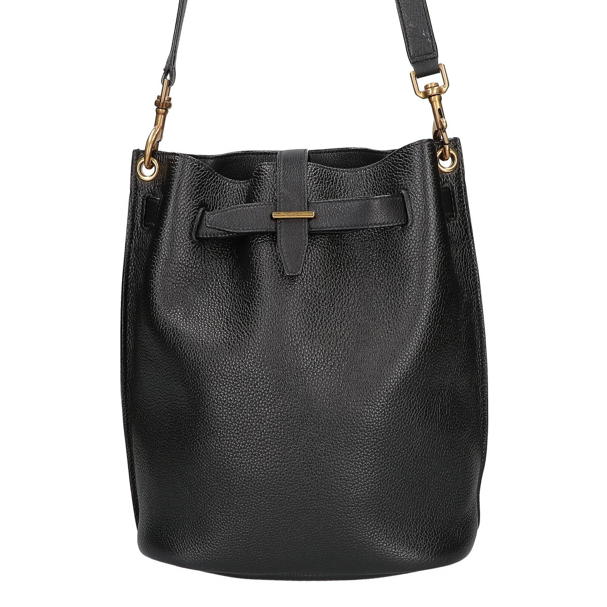 SAINT LAURENT PARIS サンローランパリ 727673 レザー ブークル バケットバッグ ショルダーバッグ