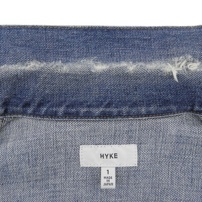 HYKE ハイク コットン Type2 タイトフィット デニムジャケット レディース ブルー 1 ジャケット