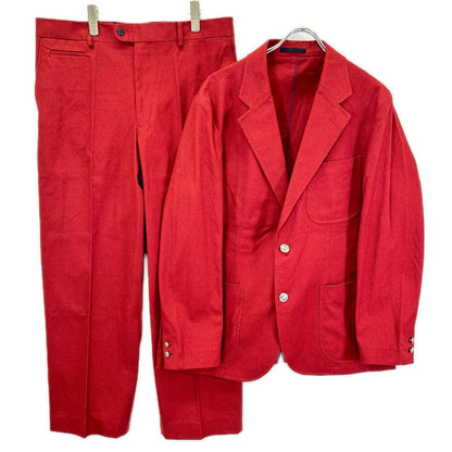 The Stylist Japan ザスタイリストジャパン 【×AMERICAN WANNABE】Limited COLOR REDORANGE HOPSACK JACKET/HOPSACK PANTS セットアップ スーツ セットアップ