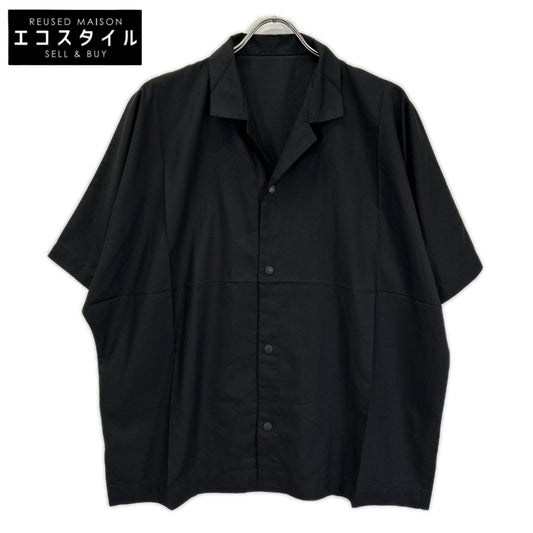 ISSEY MIYAKE MEN イッセイミヤケメン LA63FJ054 ブラック COMPACT SHIRT トップス