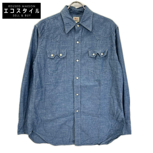 ANATOMICA アナトミカ 530-611-09 インディゴ HARRISON SHIRT CHAMBRAY ウエスタンシャツ トップス