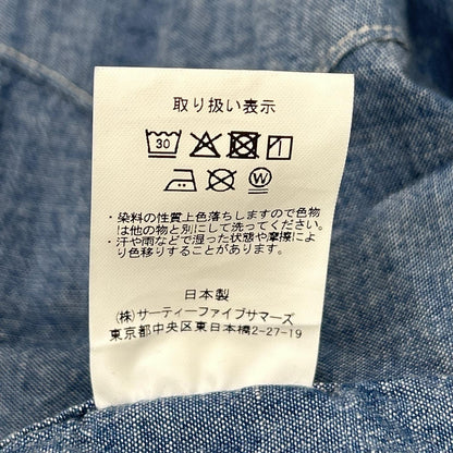 ANATOMICA アナトミカ 530-611-09 インディゴ HARRISON SHIRT CHAMBRAY ウエスタンシャツ トップス