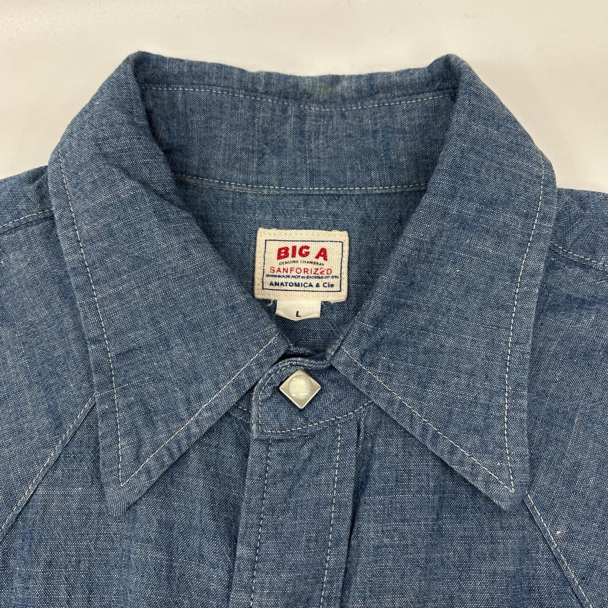 ANATOMICA アナトミカ 530-611-09 インディゴ HARRISON SHIRT CHAMBRAY ウエスタンシャツ トップス