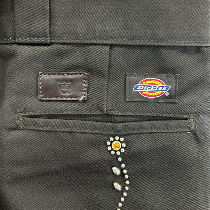 Dickies ディッキーズ 【×HTC】ブラウン 874 ウォレットチェーンスタッズ カスタムパンツ ボトムス