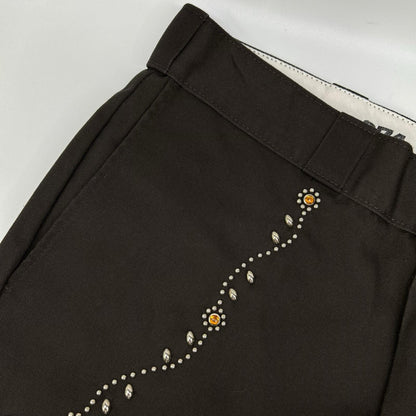 Dickies ディッキーズ 【×HTC】ブラウン 874 ウォレットチェーンスタッズ カスタムパンツ ボトムス