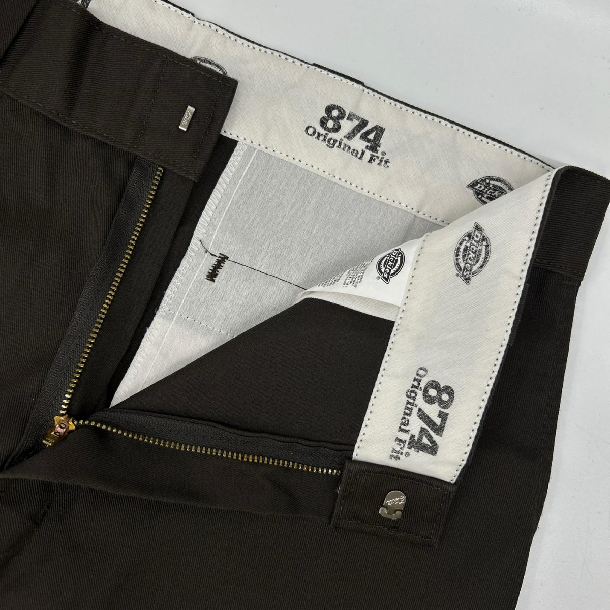 Dickies ディッキーズ 【×HTC】ブラウン 874 ウォレットチェーンスタッズ カスタムパンツ ボトムス
