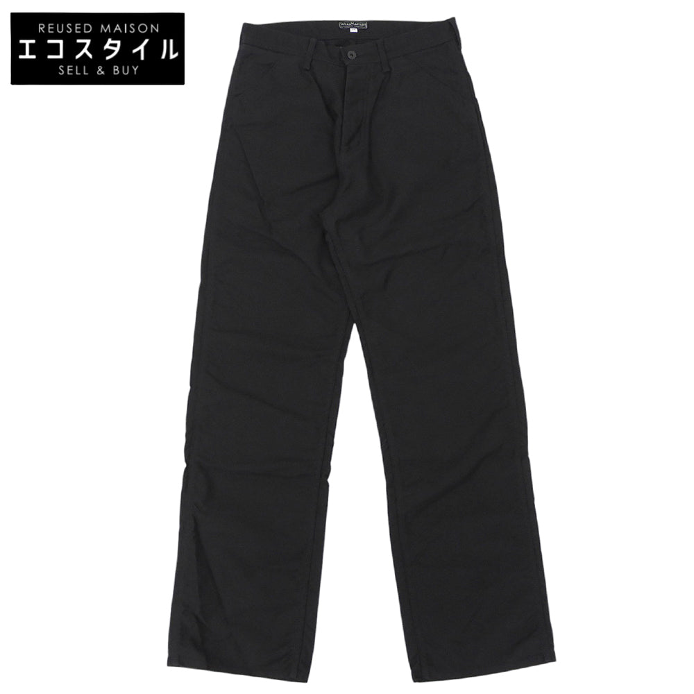 WEARMASTERS ウエアマスターズ モールスキン ボタンフライワイドパンツ ボトムス メンズ ブラック 34 ボトムス