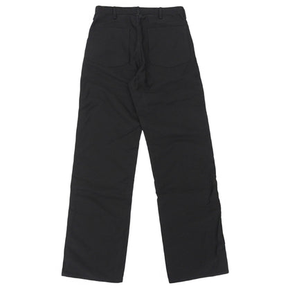WEARMASTERS ウエアマスターズ モールスキン ボタンフライワイドパンツ ボトムス メンズ ブラック 34 ボトムス