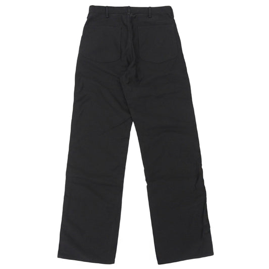 WEARMASTERS ウエアマスターズ モールスキン ボタンフライワイドパンツ ボトムス メンズ ブラック 34 ボトムス