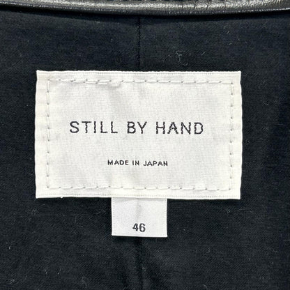 STILL BY HAND スティルバイハンド LE0183 ブラック セミシングルカウレザーライダース ジャケット