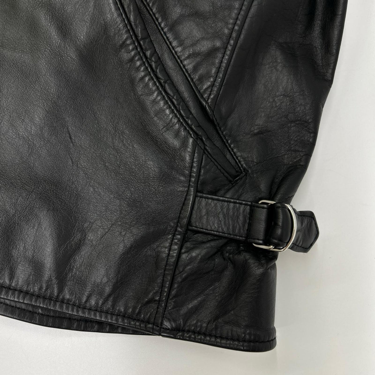 STILL BY HAND スティルバイハンド LE0183 ブラック セミシングルカウレザーライダース ジャケット