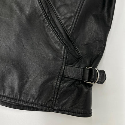 STILL BY HAND スティルバイハンド LE0183 ブラック セミシングルカウレザーライダース ジャケット