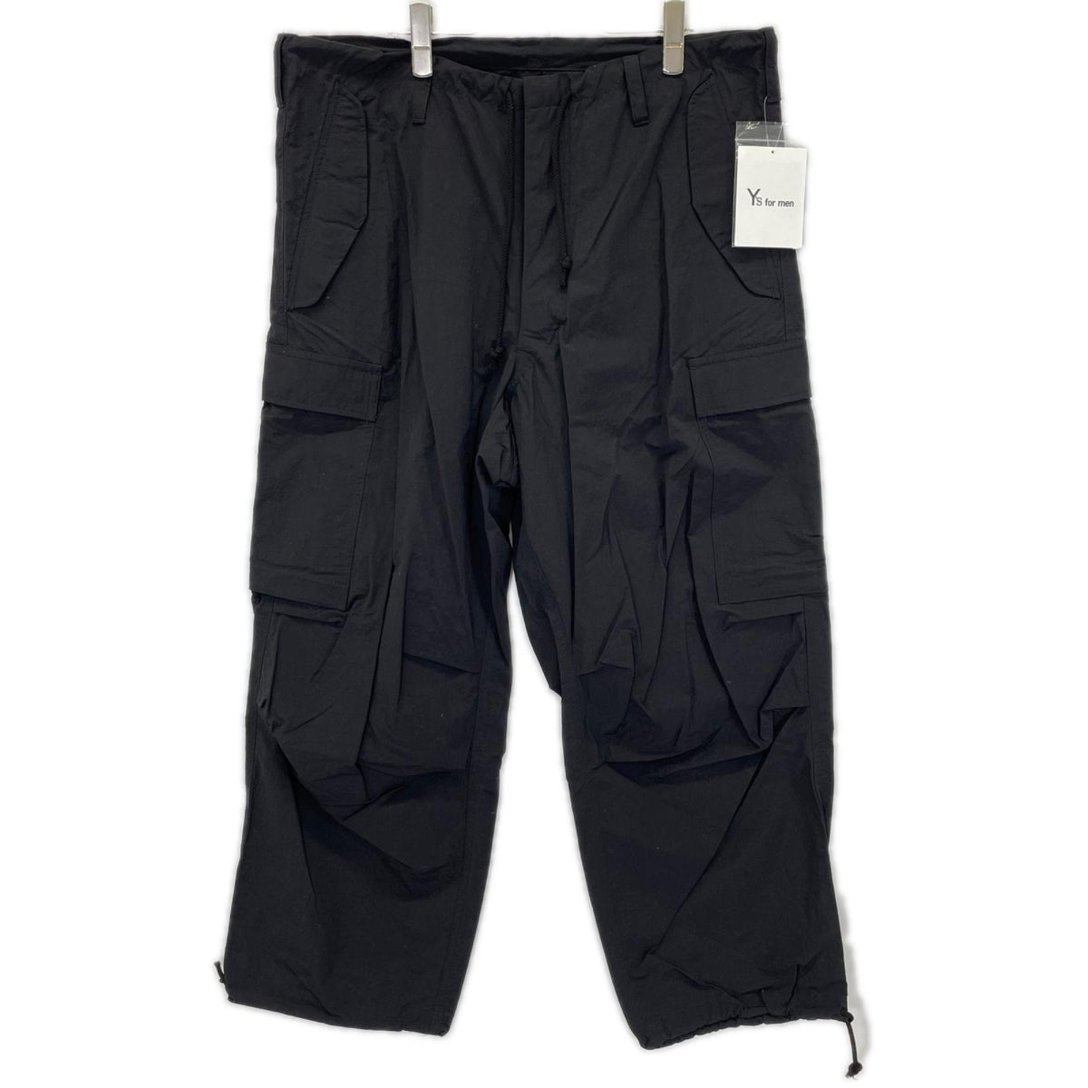 Y's for men ワイズフォーメン ML-P08-600 ブラック ナイロン NYLON WEATHER CARGO PANTS カーゴパンツ ボトムス