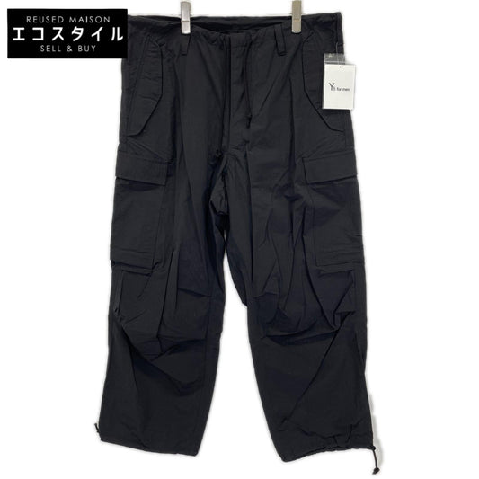 Y's for men ワイズフォーメン ML-P08-600 ブラック ナイロン NYLON WEATHER CARGO PANTS カーゴパンツ ボトムス