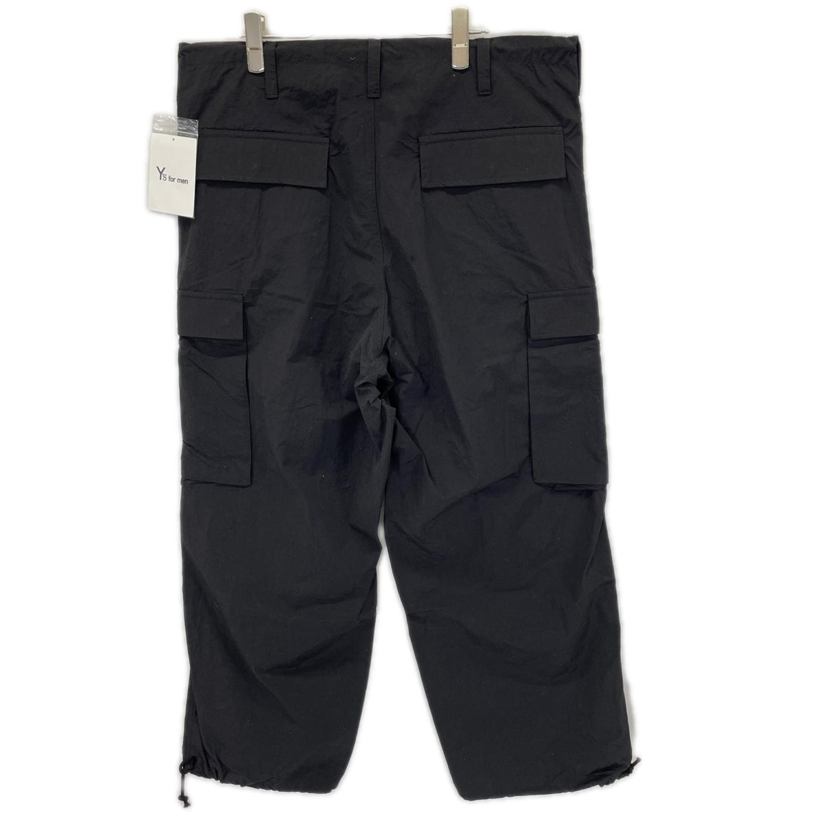 Y's for men ワイズフォーメン ML-P08-600 ブラック ナイロン NYLON WEATHER CARGO PANTS カーゴパンツ ボトムス