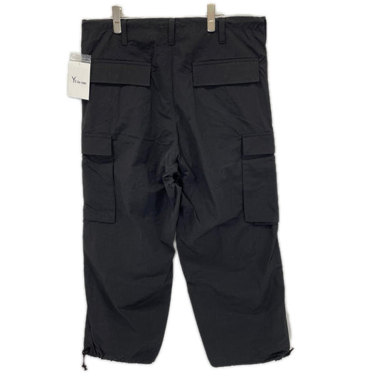 Y's for men ワイズフォーメン ML-P08-600 ブラック ナイロン NYLON WEATHER CARGO PANTS カーゴパンツ ボトムス