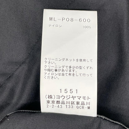 Y's for men ワイズフォーメン ML-P08-600 ブラック ナイロン NYLON WEATHER CARGO PANTS カーゴパンツ ボトムス