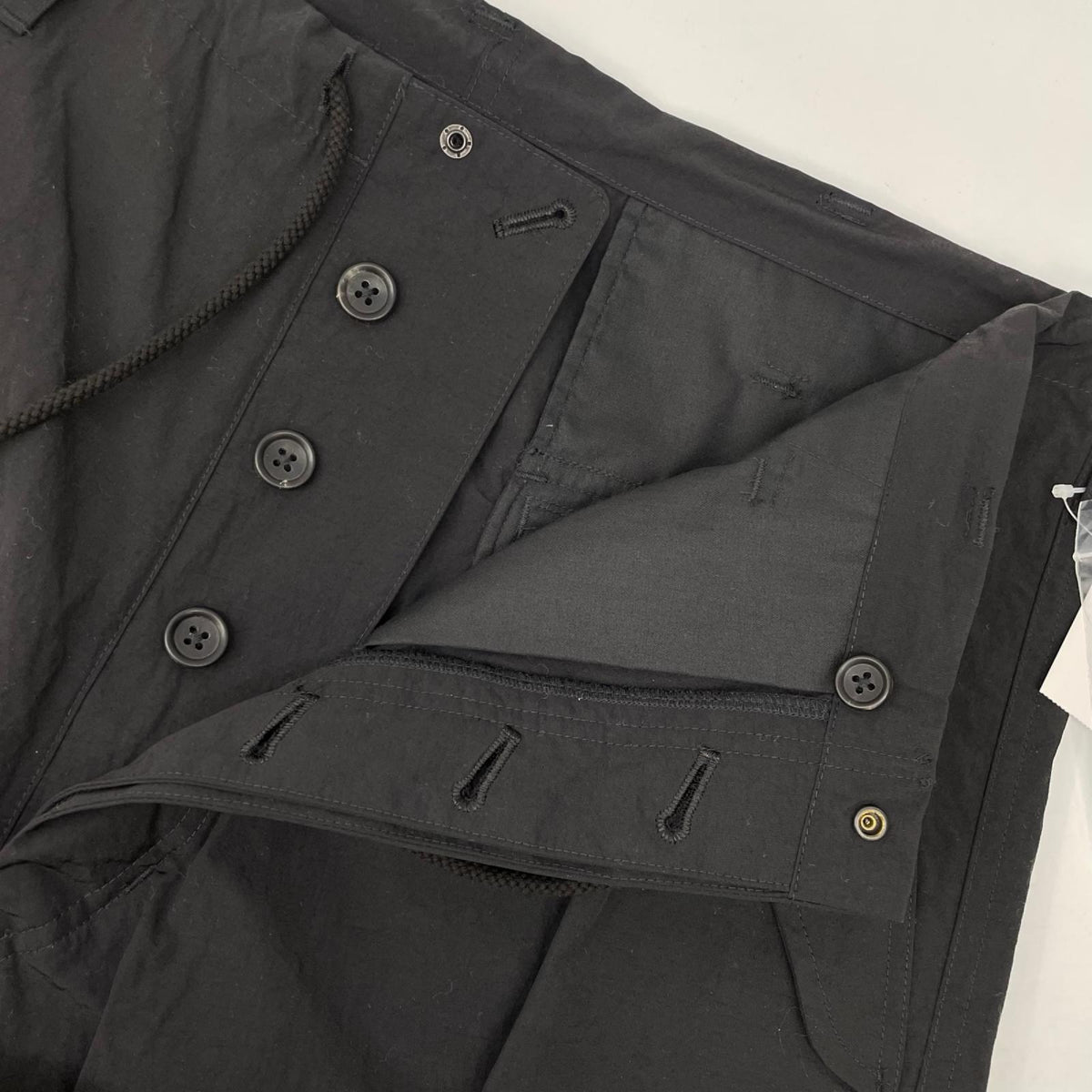 Y's for men ワイズフォーメン ML-P08-600 ブラック ナイロン NYLON WEATHER CARGO PANTS カーゴパンツ ボトムス