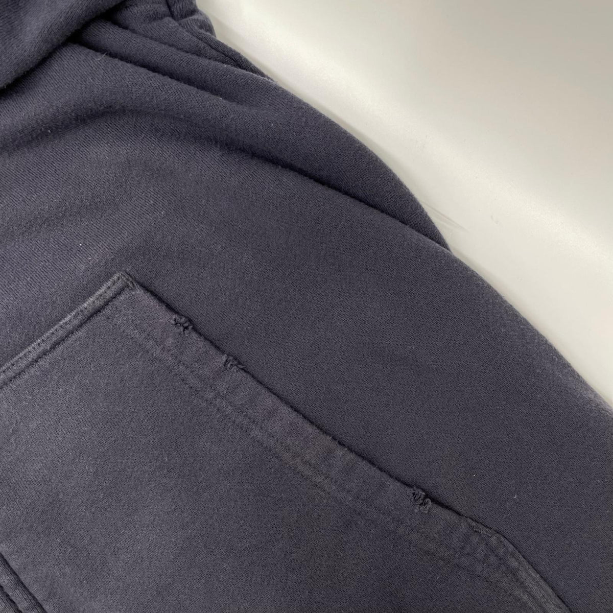 Yohji Yamamoto POUR HOMME ヨウジヤマモトプールオム HJ-T40-073 23AW パープル DISTRESSED FLEECE ZIP-UP HOODIE ダメージ加工 スウェットジップアップ パーカー トップス