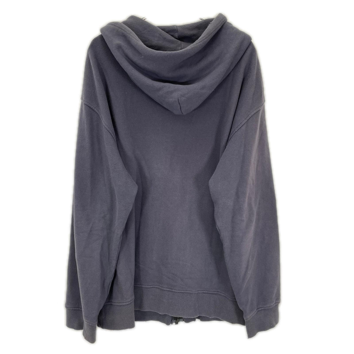 Yohji Yamamoto POUR HOMME ヨウジヤマモトプールオム HJ-T40-073 23AW パープル DISTRESSED FLEECE ZIP-UP HOODIE ダメージ加工 スウェットジップアップ パーカー トップス