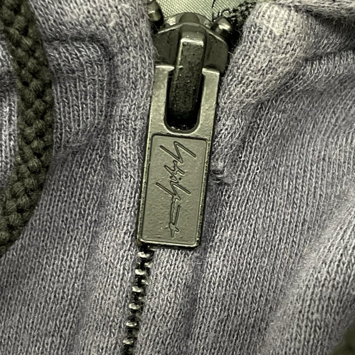 Yohji Yamamoto POUR HOMME ヨウジヤマモトプールオム HJ-T40-073 23AW パープル DISTRESSED FLEECE ZIP-UP HOODIE ダメージ加工 スウェットジップアップ パーカー トップス
