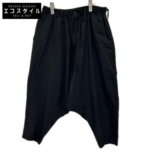 Yohji Yamamoto POUR HOMME ヨウジヤマモトプールオム HZ-P09-100 23SS ブラック ウール100 サルエルパンツ ボトムス