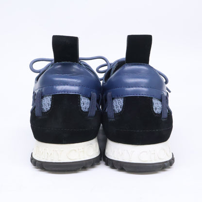 JIMMY CHOO ジミーチュウ 【美品】ZIZA レザー/スエード/ファブリック スニーカー シューズ