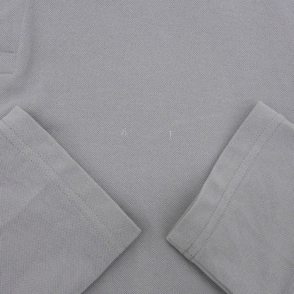 ATTACHMENT アタッチメント 美品 オーガニックコットン オリジナル鹿の子 ソフトピケ L/S ポロシャツ メンズ グレー 4 MCKZ0177086998 トップス