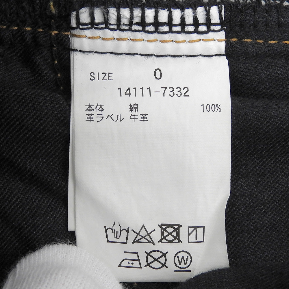 CLANE クラネ 美品 SECRET DENIM PANTS デニムパンツ ボトムス レディース インディゴ 0 ボトムス