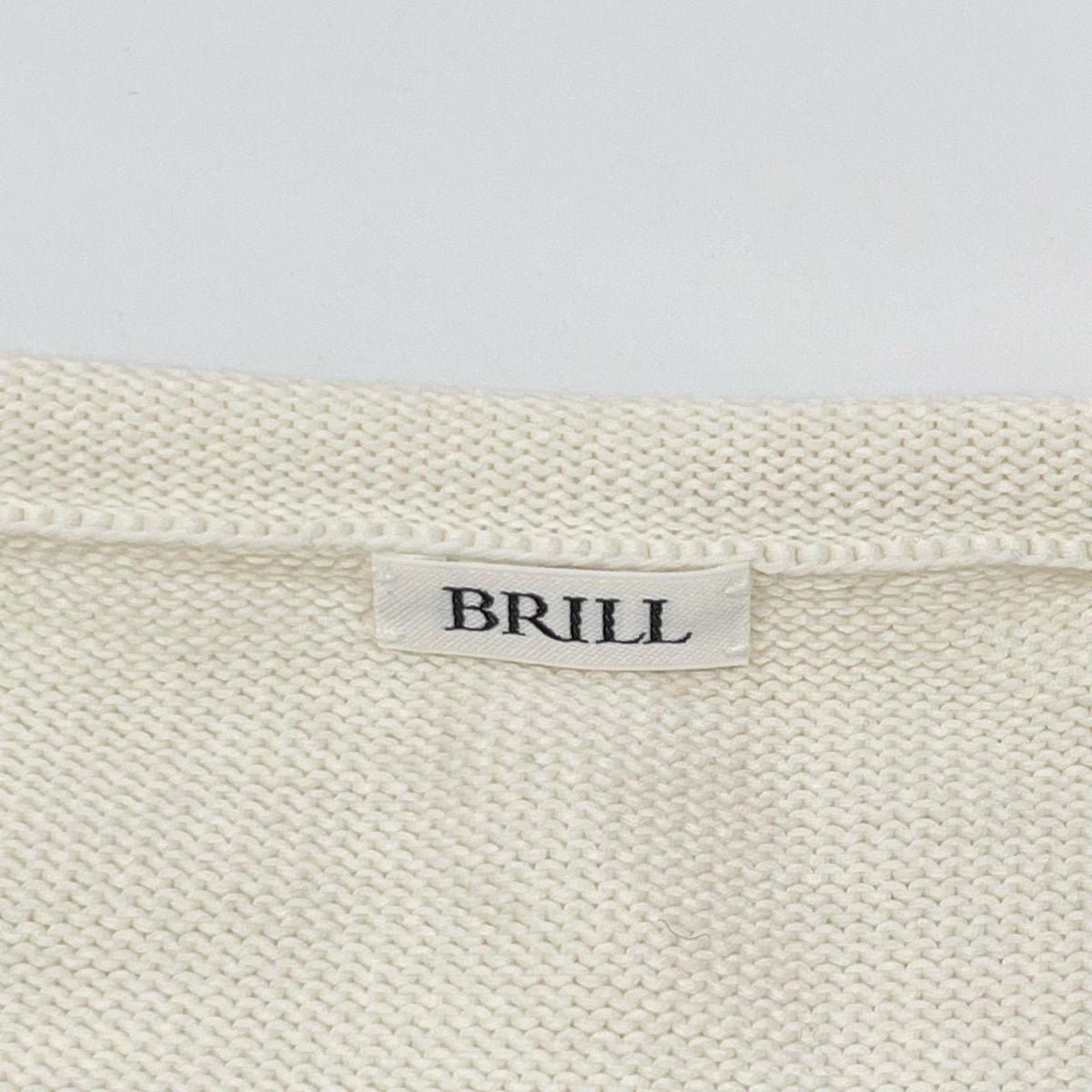 BRILL ブリル 25年製 BR25SS6036 ホワイト×ブラック ボーダー ギザコットンリラックスプルオーバー トップス