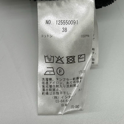SACRA サクラ ブラック プレミアム フリース クロップド トップ トップス