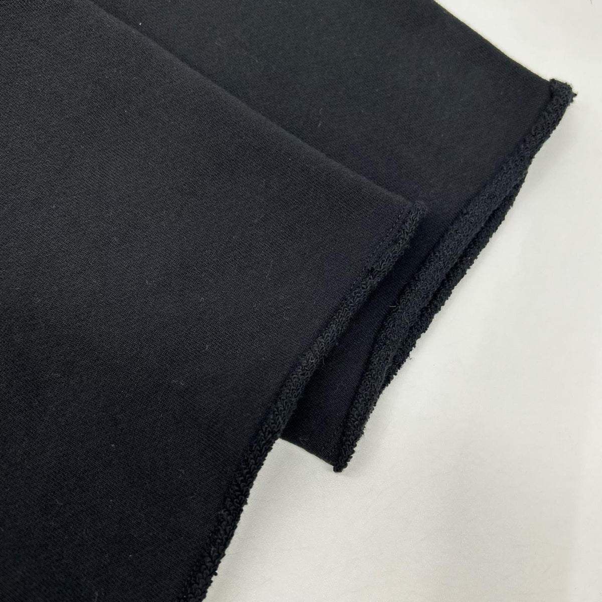 SACRA サクラ ブラック プレミアム フリース クロップド トップ トップス