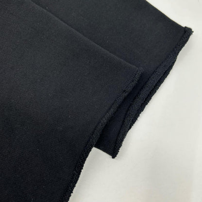 SACRA サクラ ブラック プレミアム フリース クロップド トップ トップス