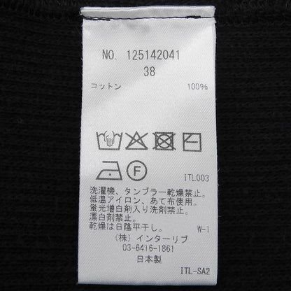 SACRA サクラ 美品 ダブルフェイス コットン ワンピース レディース 黒 ブラック 38 ワンピース