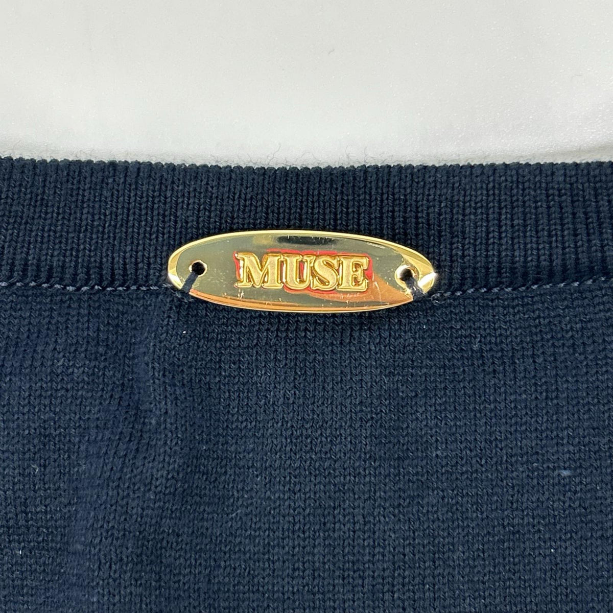 MUSE ミューズ ネイビー WISH クルーネック ロングスリーブプルオーバー トップス