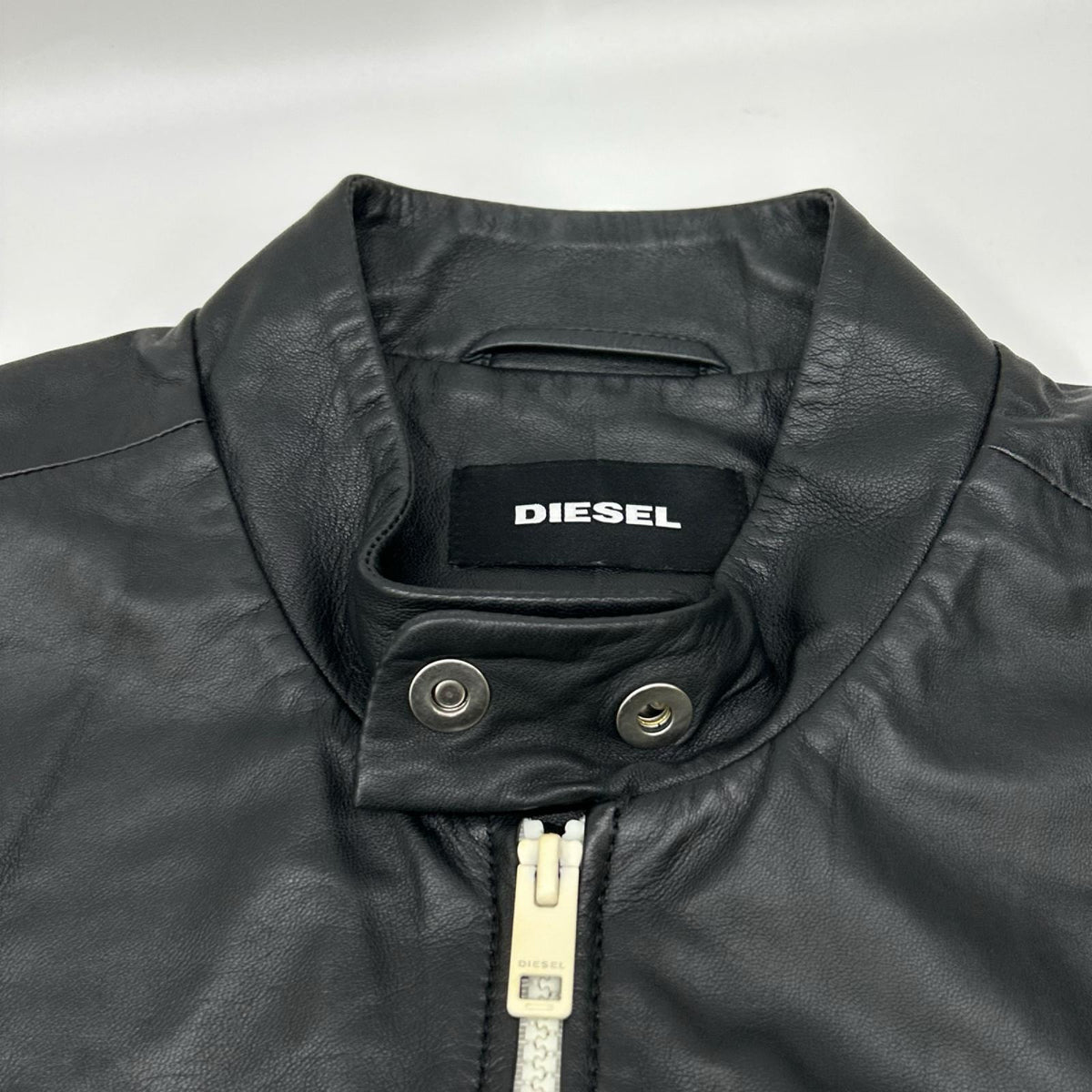 DIESEL ディーゼル ブラック 切替シングルライダースジャケット ジャケット
