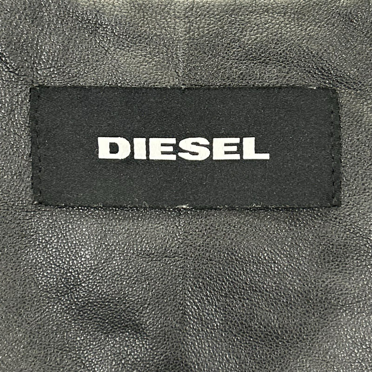 DIESEL ディーゼル ブラック 切替シングルライダースジャケット ジャケット