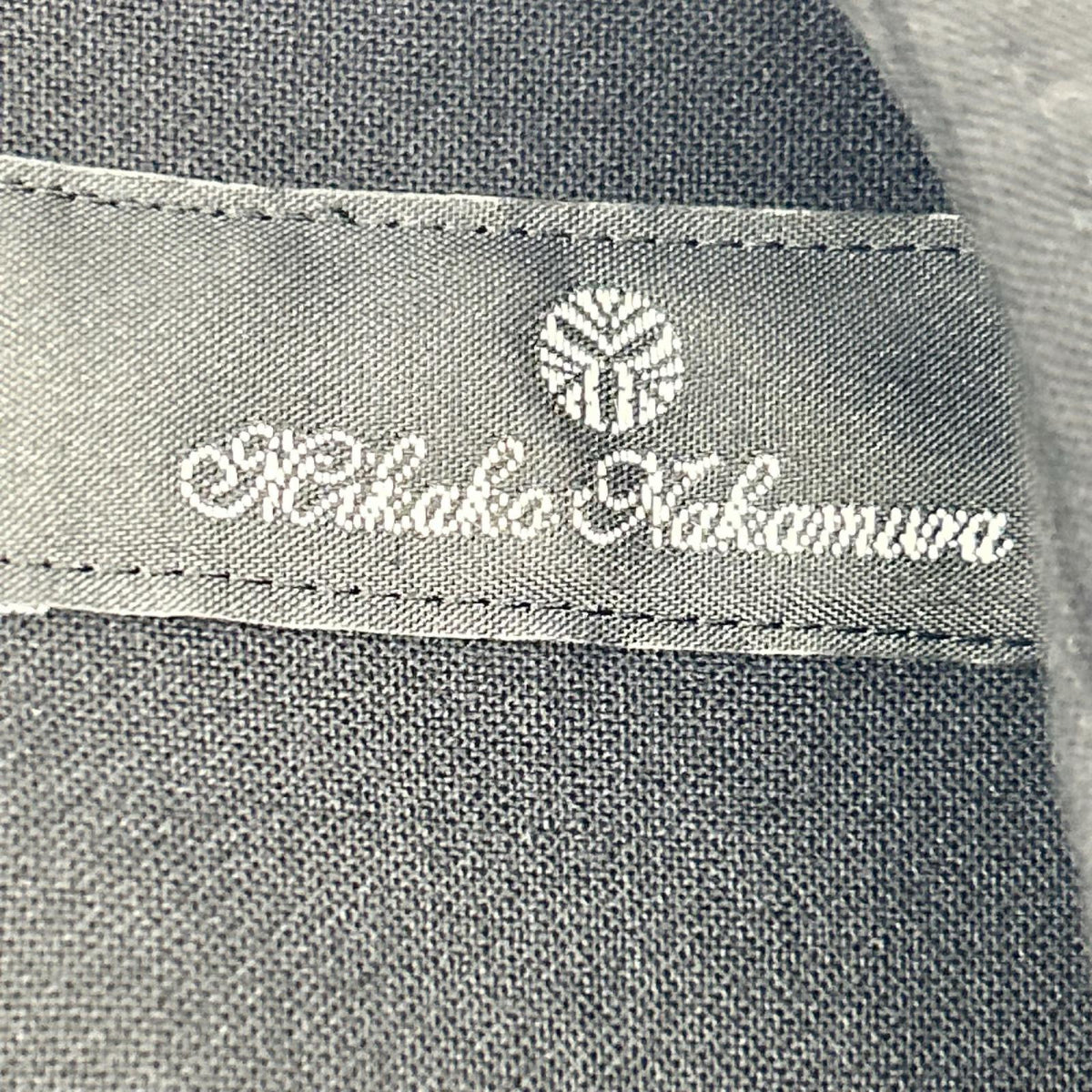 Mikako Nakamura ミカコ ナカムラ ブラック ウールポリ バックジップ ノースリーブワンピース ワンピース