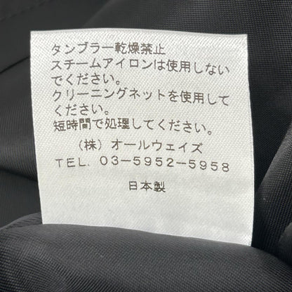 Mikako Nakamura ミカコ ナカムラ ブラック ウールポリ バックジップ ノースリーブワンピース ワンピース