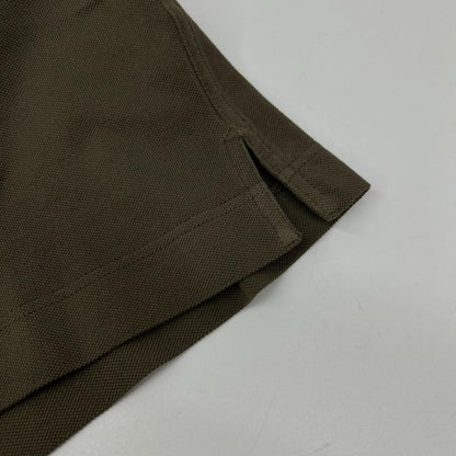 HERMES エルメス H667830HA トゥルブ/カーキ コットン ラウンドネック H刺繍 サドルステッチ Tシャツ トップス