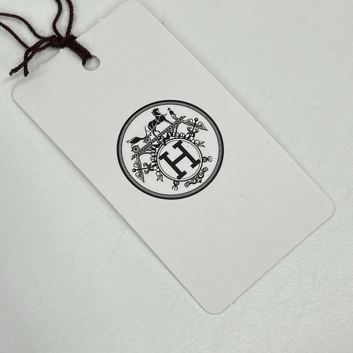 HERMES エルメス H667830HA トゥルブ/カーキ コットン ラウンドネック H刺繍 サドルステッチ Tシャツ トップス