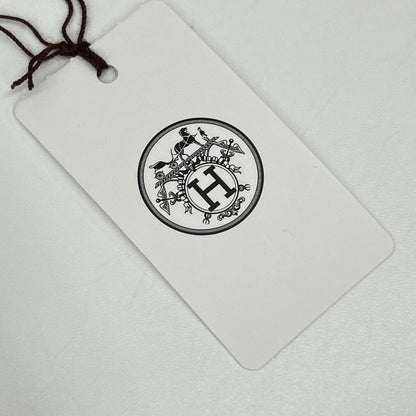 HERMES エルメス H667830HA トゥルブ/カーキ コットン ラウンドネック H刺繍 サドルステッチ Tシャツ トップス