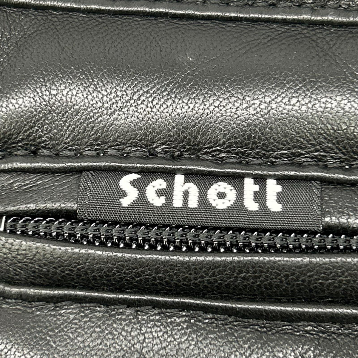 schott ショット 3171058 ブラック シープスキン レザーダウンジャケット ジャケット