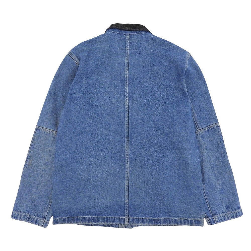 stussy ステューシー Denim Chore Coat 刺繍ロゴ デニムジャケット メンズ ブルー ブラック M ジャケット