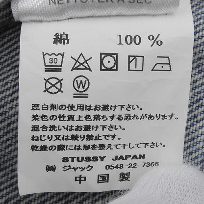 stussy ステューシー Denim Chore Coat 刺繍ロゴ デニムジャケット メンズ ブルー ブラック M ジャケット