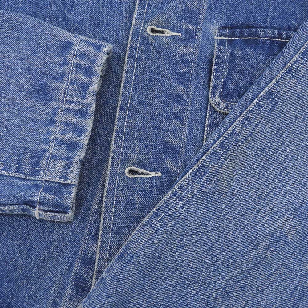 stussy ステューシー Denim Chore Coat 刺繍ロゴ デニムジャケット メンズ ブルー ブラック M ジャケット