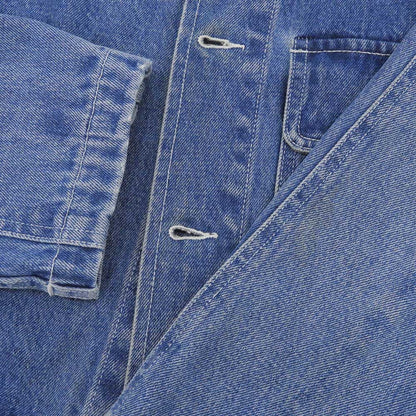 stussy ステューシー Denim Chore Coat 刺繍ロゴ デニムジャケット メンズ ブルー ブラック M ジャケット